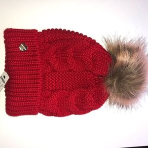 Express Pom Pom Beanie Hat